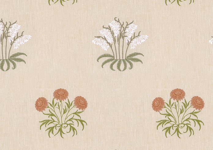 William Morris At Home Lily Flower Embroidery, Nettle - Twist&Fit Roman Blind - Image 8